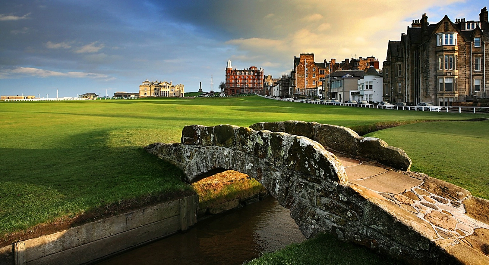 Detail of the Swilcan bridge on the 18th at St Andrews