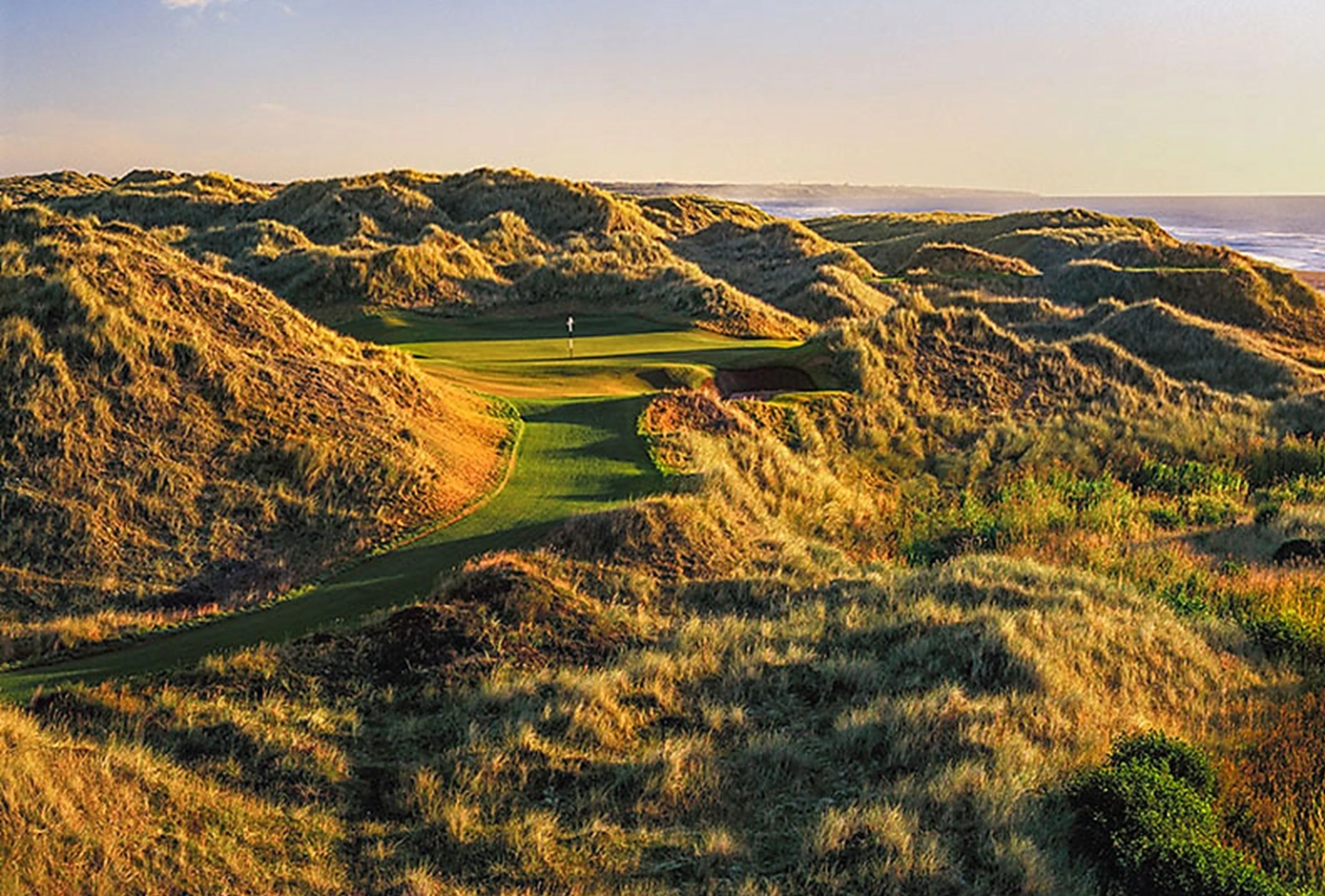 Trump Aberdeen view of the 6th green from the tee