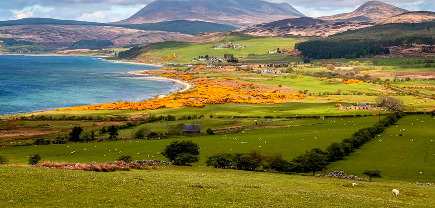 Sweeping view of the Isle of Arran