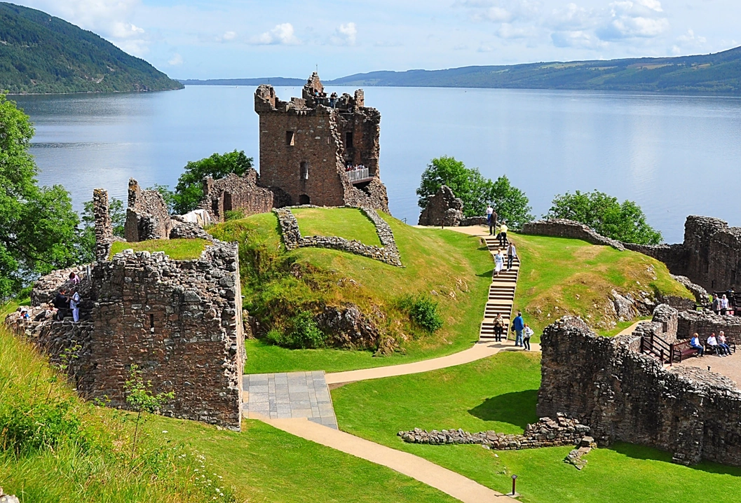 Urquhart Castle overlooking Loch Ness