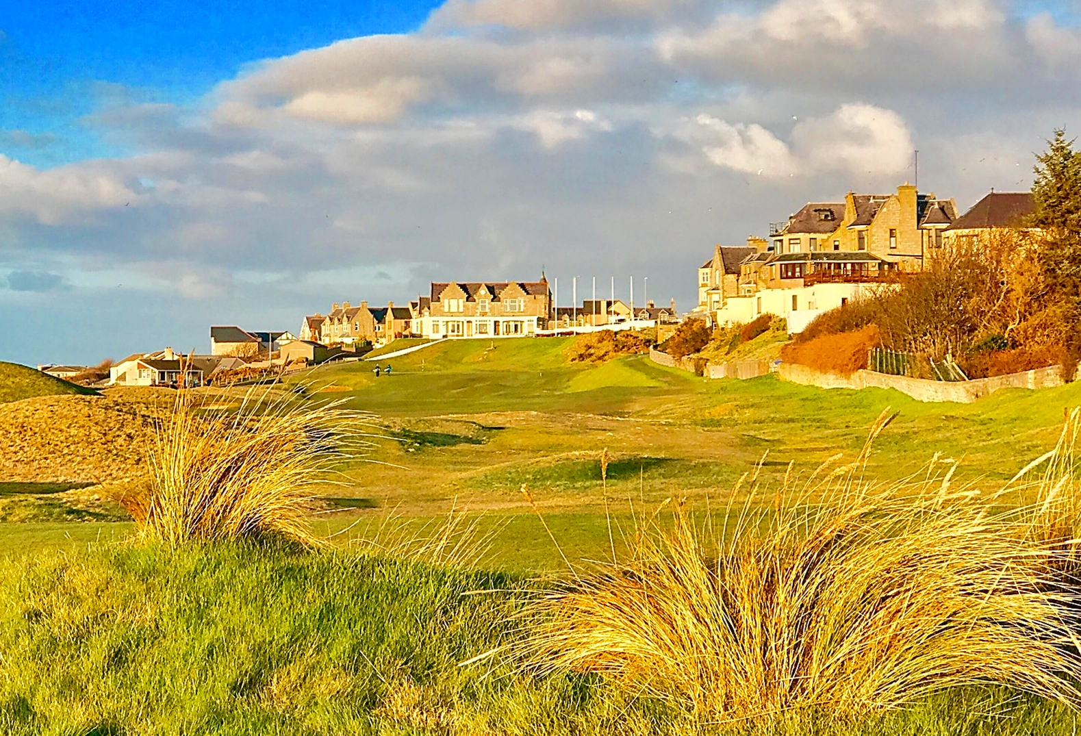 Moral old course 18th fairway looking up to the green