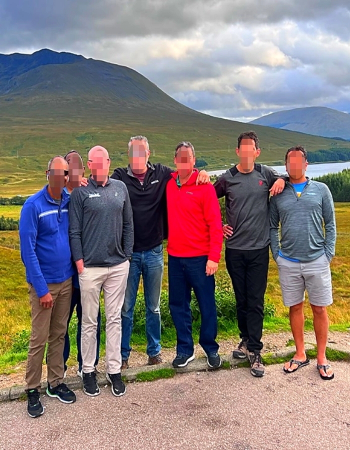 Group photo near Glen Coe