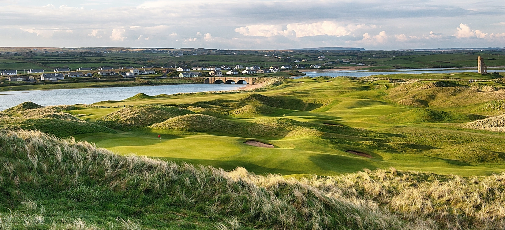 Panorama of Lahinch golf course