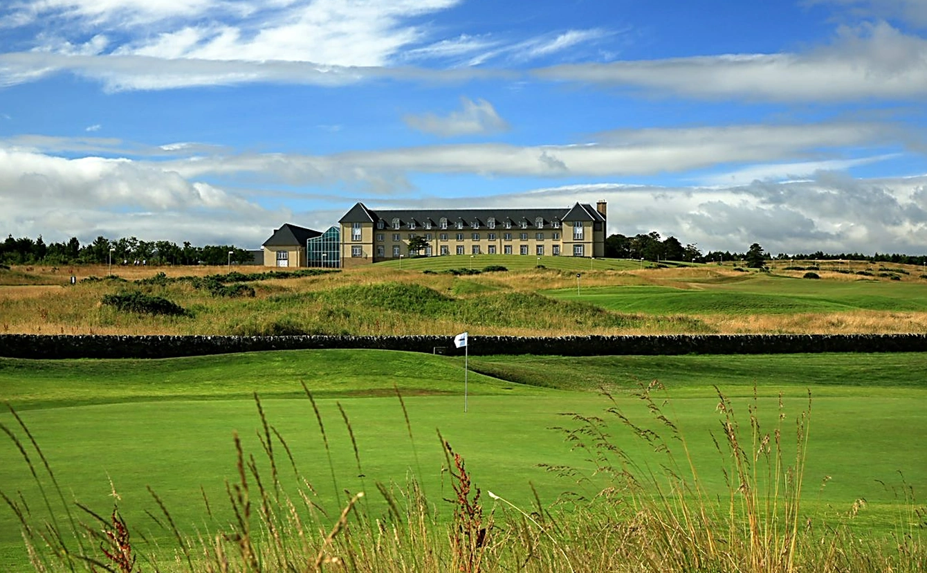 Fairmont hotel overlooking golf course