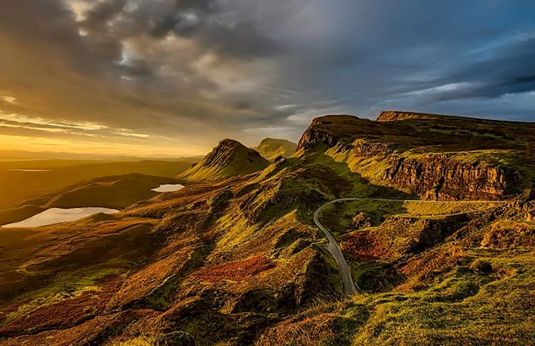 Post volcanic landscape on the Quinraing, Isle of Skye