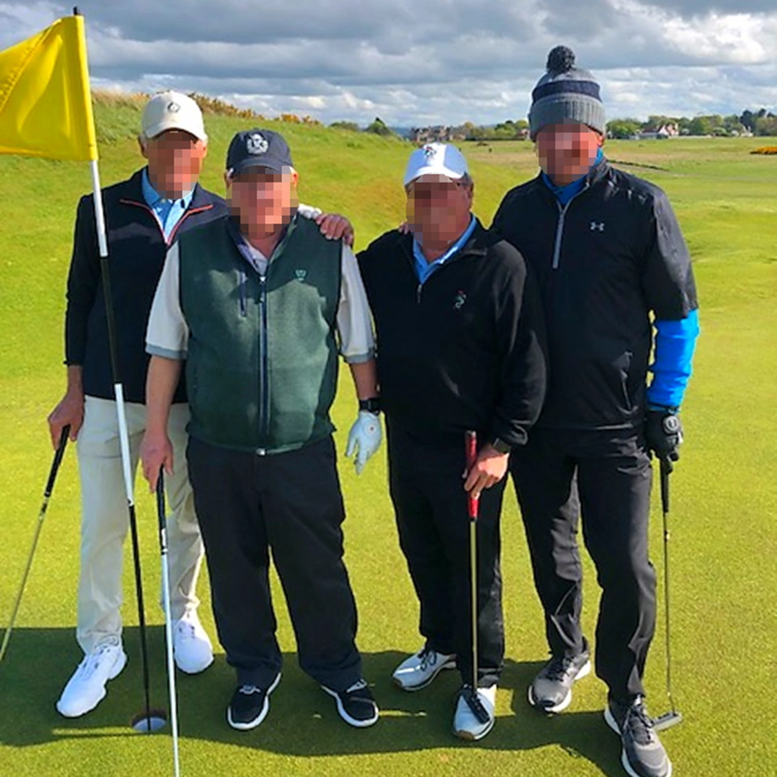 Four golfers at Muirfield